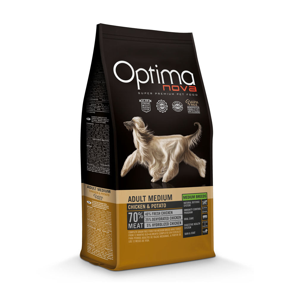 Optima Nova Adult medium chicken &potato 2kg