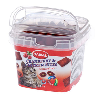 Sanal Cranberry & Chicken cup for Sterilised cats 75gr
